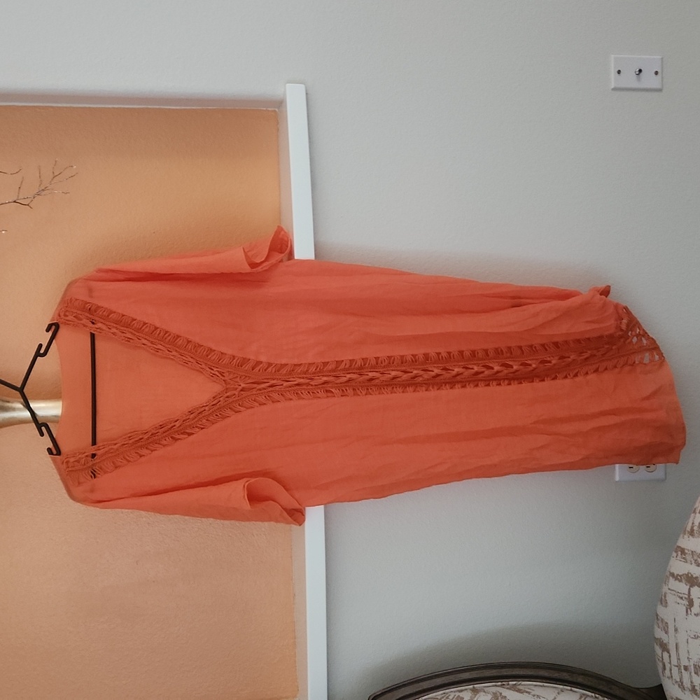 Women's Orange Swim Cover-Up
